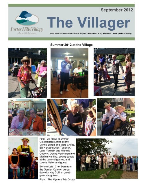 Villager, September 2012 - Porter Hills Retirement Communities and ...