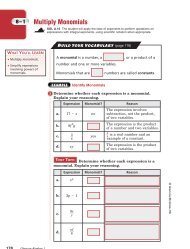 Multiply Monomials