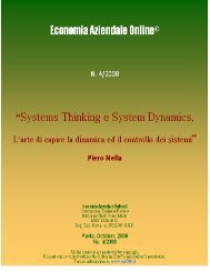 Systems Thinking e System Dynamics. L'arte di capire la dinamica ...