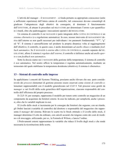 Systems Thinking e System Dynamics. L'arte di capire la dinamica ...