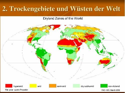 Ausbreitung und Ursachen der WÃ¼stenbildung: Geographische und ...