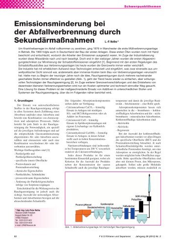 Emissionsminderung bei der Abfallverbrennung durch ...