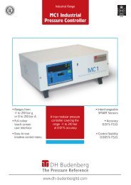 MC1 Industrial Pressure Controller - Chamois Metrology