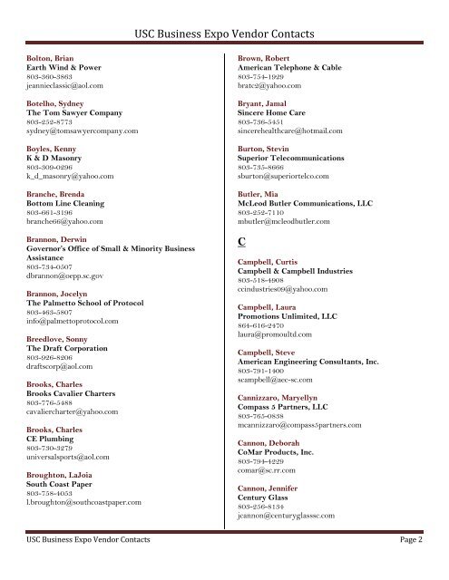 Small & Minority Business Index - Purchasing Department ...