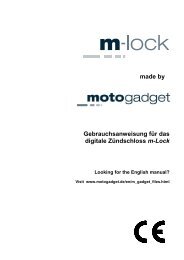 m-Lock - motogadget