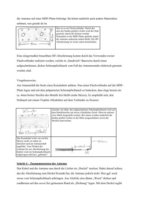 Bau einer einfachen, provisorischen Antenne zum ... - T-Online