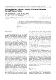 Convergent-divergent column - pierre