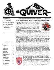 August 2010 Quiver - Washington State Archery Association