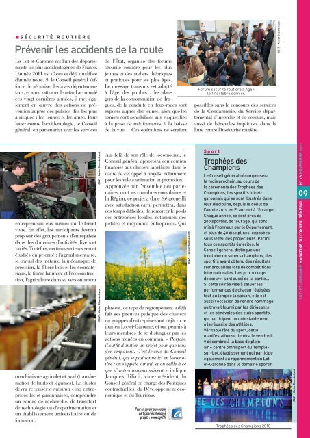 Pour une Ã©conomie plus compÃ©titive DÃ©viation sud ... - Lot-et-Garonne