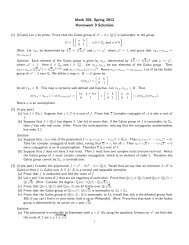 Math 306, Spring 2012 Homework 9 Solutions