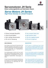 Servomotoren JH Serie Servo Motors JH Series - Esco Drives ...