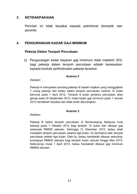 Garis Panduan Pelaksanaan Perintah Gaji Minimum 2012