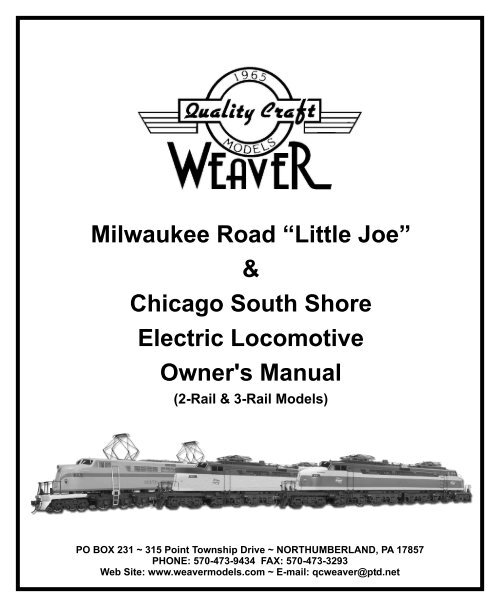 Milwaukee Road âLittle Joeâ - Weaver Models