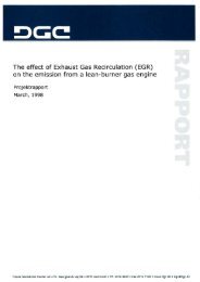 The effect of Exhaust Gas Recirculation (EGR) - Dansk Gasteknisk ...