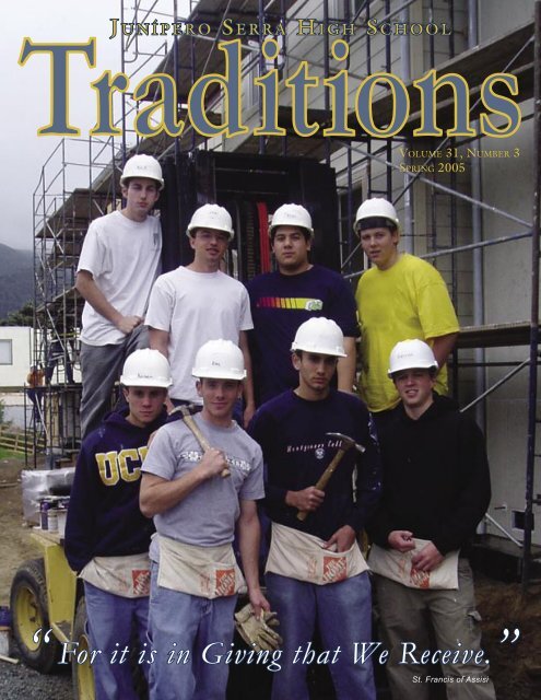 Traditions Spring 2005.indd - Junipero Serra High School