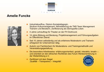 Amelie Funcke, RUNDUM Seminare - Beraternettzwerk.de