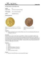 Aphrodite Coins Lesson Plan - San Antonio Museum of Art