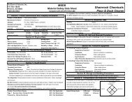 shamrock chemicals floor & dock cleaner msds - Swisher Hygiene