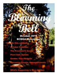 October Blooming Bell - Texas Master Gardeners Association
