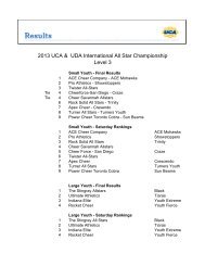 2013 UCA & UDA International All Star Championship ... - Varsity.com