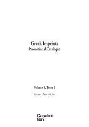 Greek Imprints - Casalini Libri