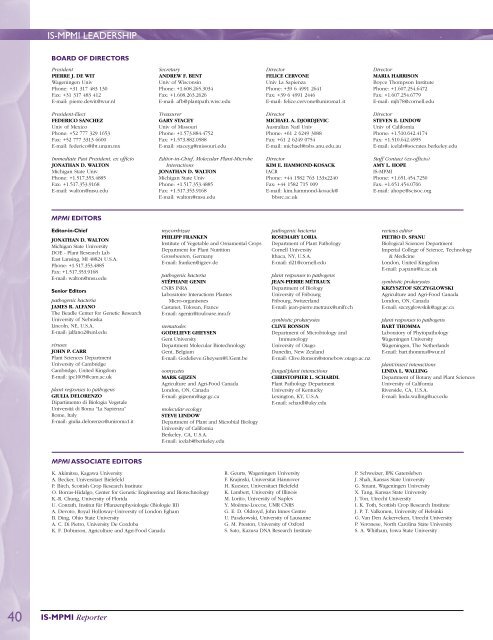 IS-MPMI Reporter - International Society for Molecular Plant-Microbe ...