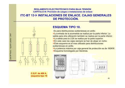 itc-bt 13â instalaciones de enlace. cajas generales de protecciÃ³n ...