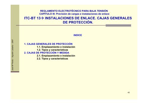 itc-bt 13â instalaciones de enlace. cajas generales de protecciÃ³n ...