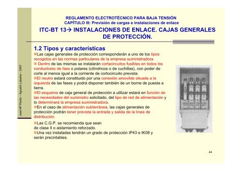 itc-bt 13â instalaciones de enlace. cajas generales de protecciÃ³n ...