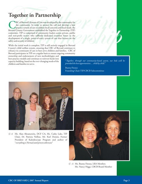 CBC Annual Report.cdr - Brevard Family Partnership