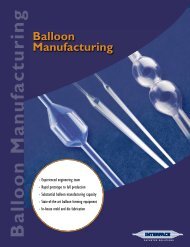 Balloon Manufacturing Capabilities - Interface Catheter Solutions