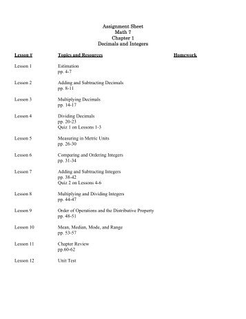 Grade 7 Assignment Sheets.pdf