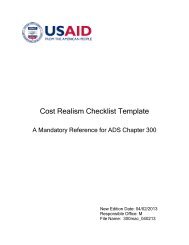 Cost Realism Checklist Template - usaid