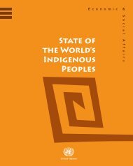 STATE OF THE WORLD's INDIGENOUs PEOpLEs