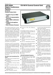 CU 6010 Central Control Unit - DIS