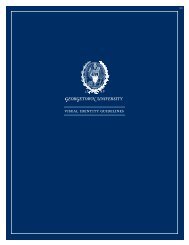 Download Visual Identity Guidelines - Georgetown University