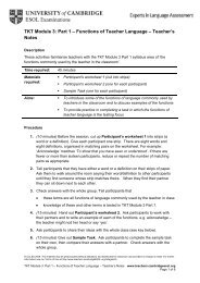 TKT Module 3: Part 1 â Functions of Learner Language ... - Finchpark