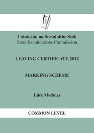 Marking Scheme - Examinations.ie