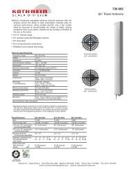 739 665 85Â° Panel Antenna - Kathrein Scala Division