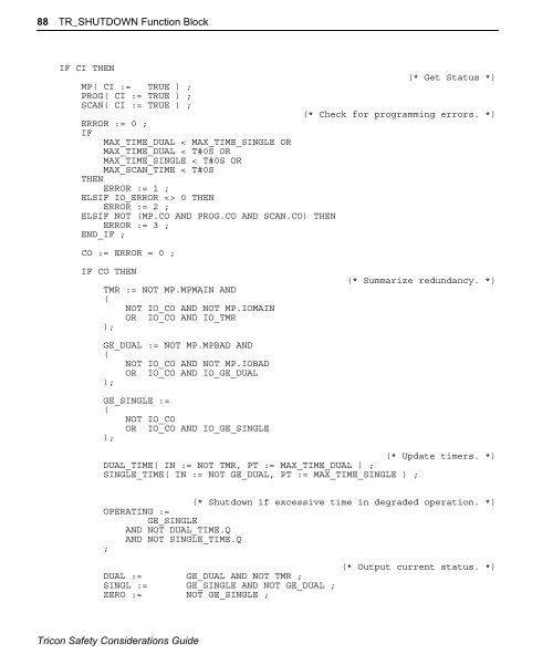 Safety Considerations Guide, Tricon v9.0 - Tuv-fs.com