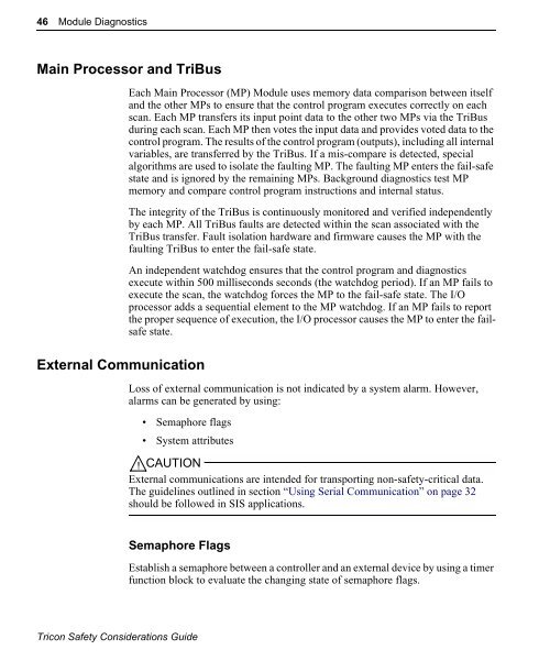 Safety Considerations Guide, Tricon v9.0 - Tuv-fs.com