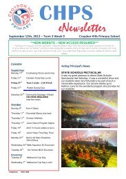 Newsletter Term 3 Week 9 - Croydon Hills Primary School