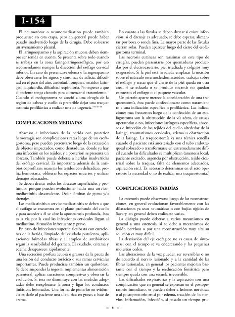 Esofagostomas cervicales. - sacd.org.ar