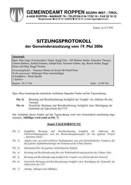 Sitzungsprotokoll-2006-05-19 - .PDF - Roppen