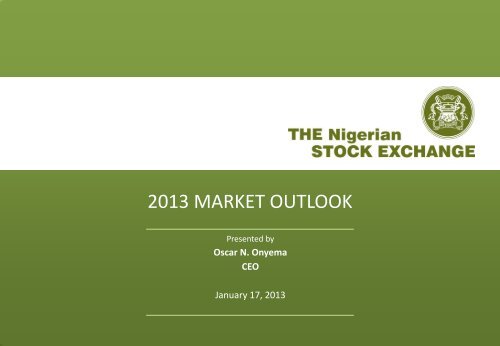 Presentation - The Nigerian Stock Exchange