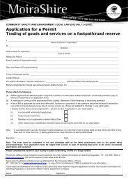 Application for a Permit to Conduct Roadside Trading or Roadside ...