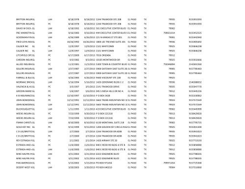 1st 5000 names.xlsx - Texas Auto Insurance