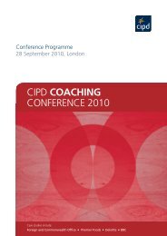 CIPD COACHING CONFERENCE 2010