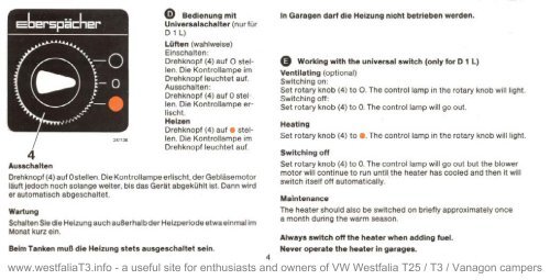 Download Eberspacher B1L-D1L Heater User Guide and Operating ...