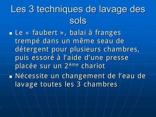 lavage des sols Ã  l'hopital - Ergonomie